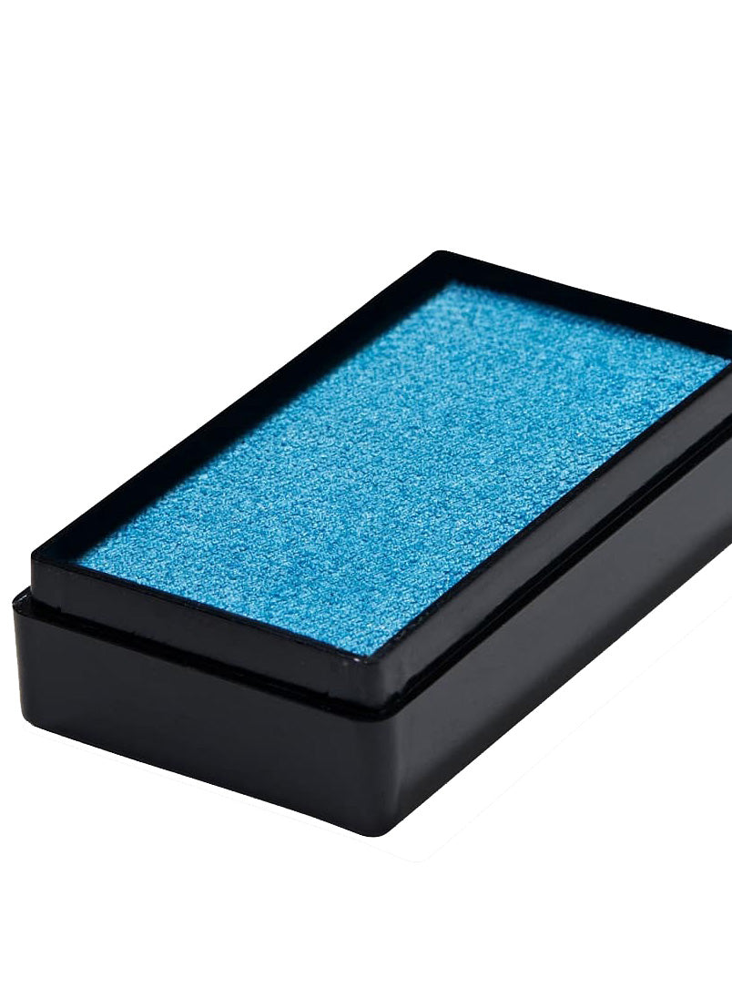 Global 20g Pearl Light Blue Face and Body Cake Makeup - Alternative Image