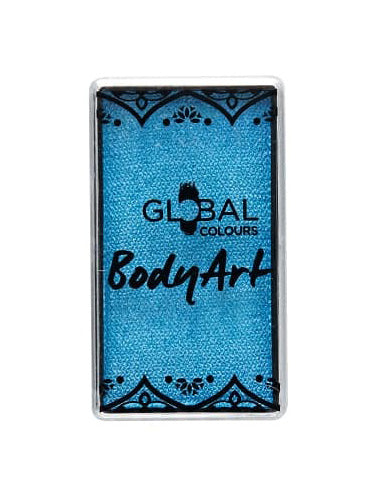 Global 20g Pearl Light Blue Face and Body Cake Makeup - Main Image