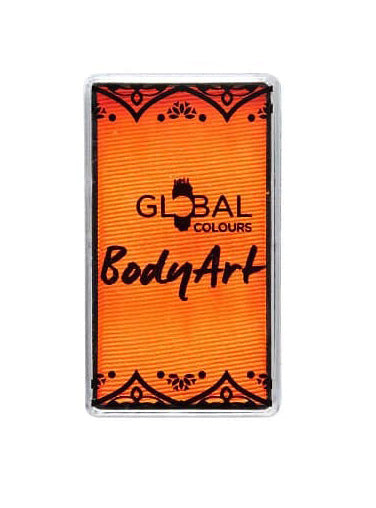 Global 20g Pearl Orange Face and Body Cake Makeup - Main Image