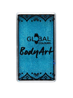 Global 20g Pearl Peacock Blue Face and Body Cake Makeup - Main Image