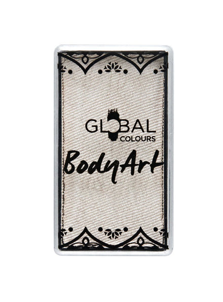 Global 20g Pearl White Face and Body Cake Makeup - Main Image