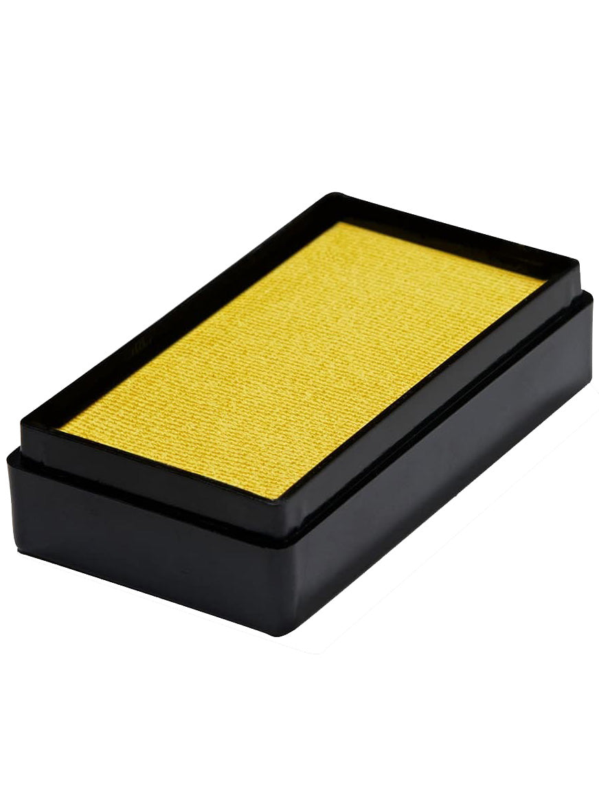 Global 20g Pearl Yellow Face and Body Cake Makeup - Alternative Image