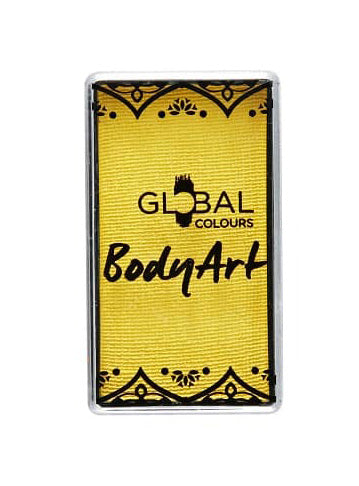 Global 20g Pearl Yellow Face and Body Cake Makeup - Main Image
