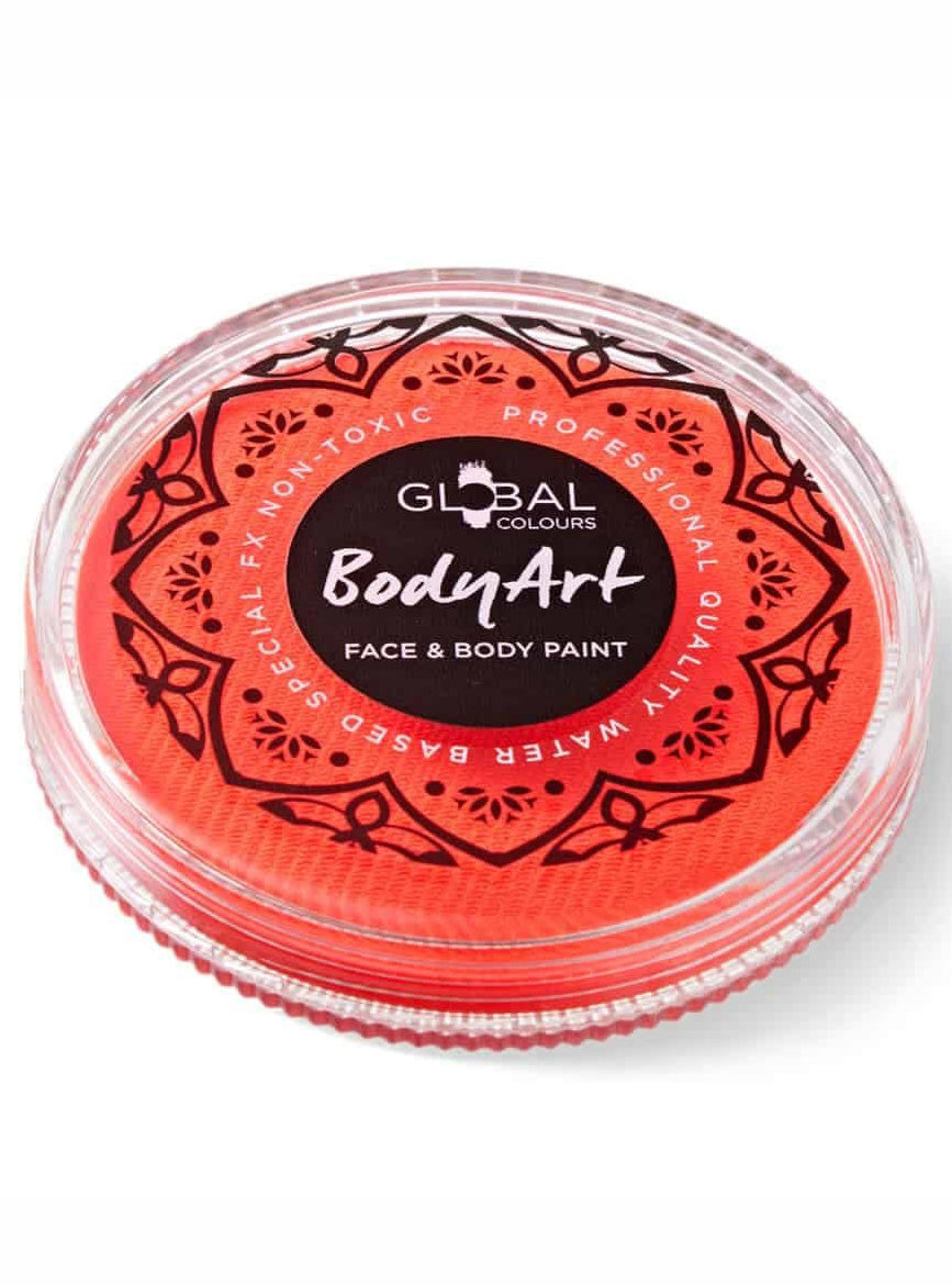 Global 32g UV Neon Coral Face and Body Cake Makeup - Main Image