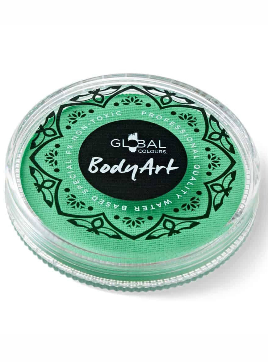 Global 32g UV Neon Light Teal Face and Body Cake Makeup - Main Image