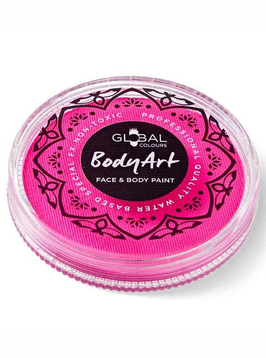 Global 32g UV Neon Magenta Face and Body Cake Makeup - Main Image