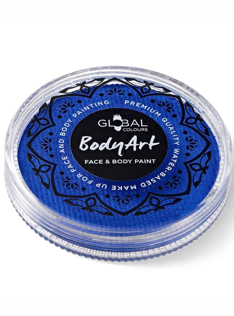 Global 32g Ultra Blue Face and Body Cake Makeup - Main Image