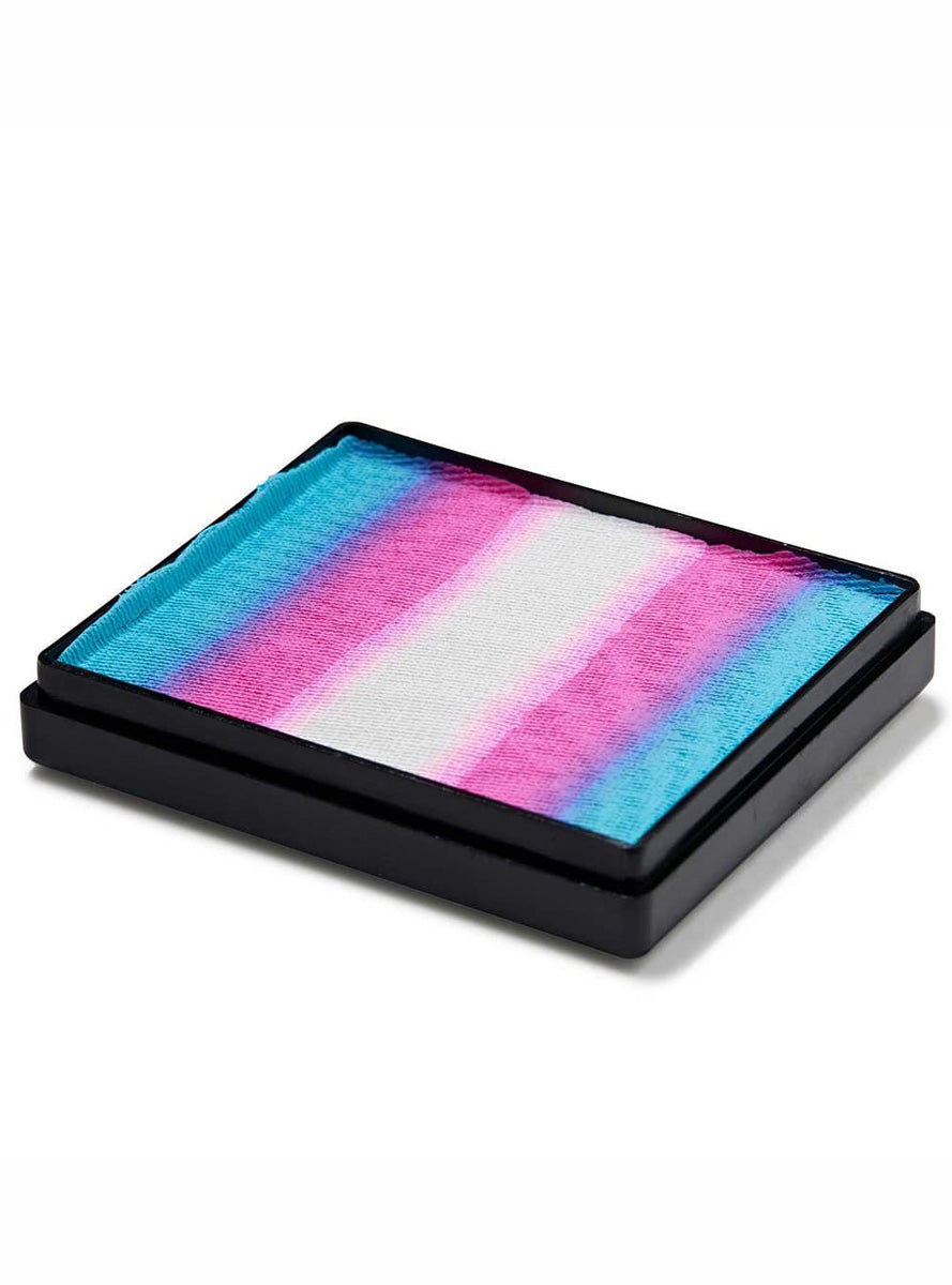 Global Colours 50g Trans Flag Split Cake Makeup - Main Image