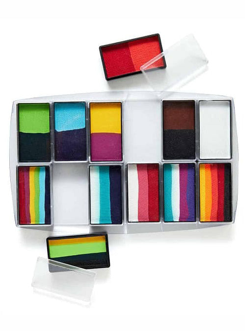 Global Carnival Colours 12 Pack Refillable Face Painting FX Palette - Alternative Image 2