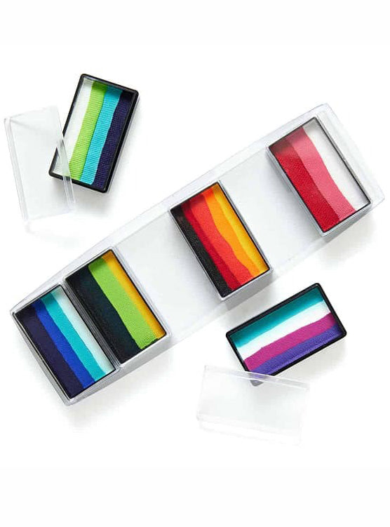 Global Rainbow Burst 6 Pack Refillable Face Painting FX Palette - Alternative Image 2
