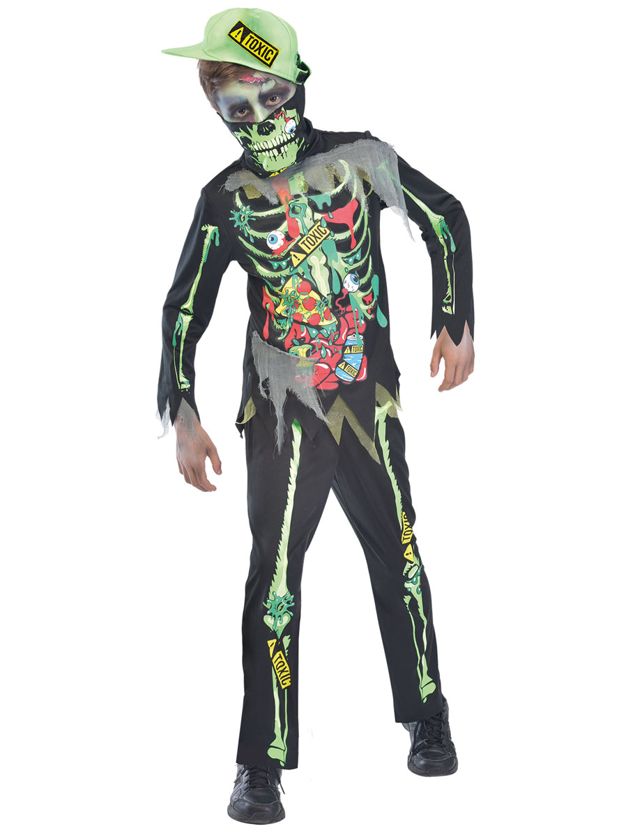 Boys Radioactive Zombie Halloween Costume - Main Image