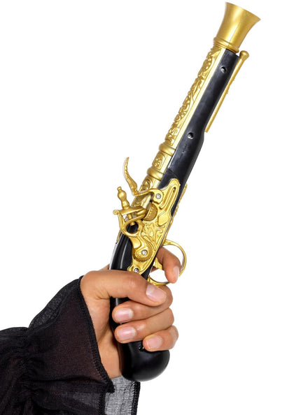 Black and Gold Pirate Costume Gun
