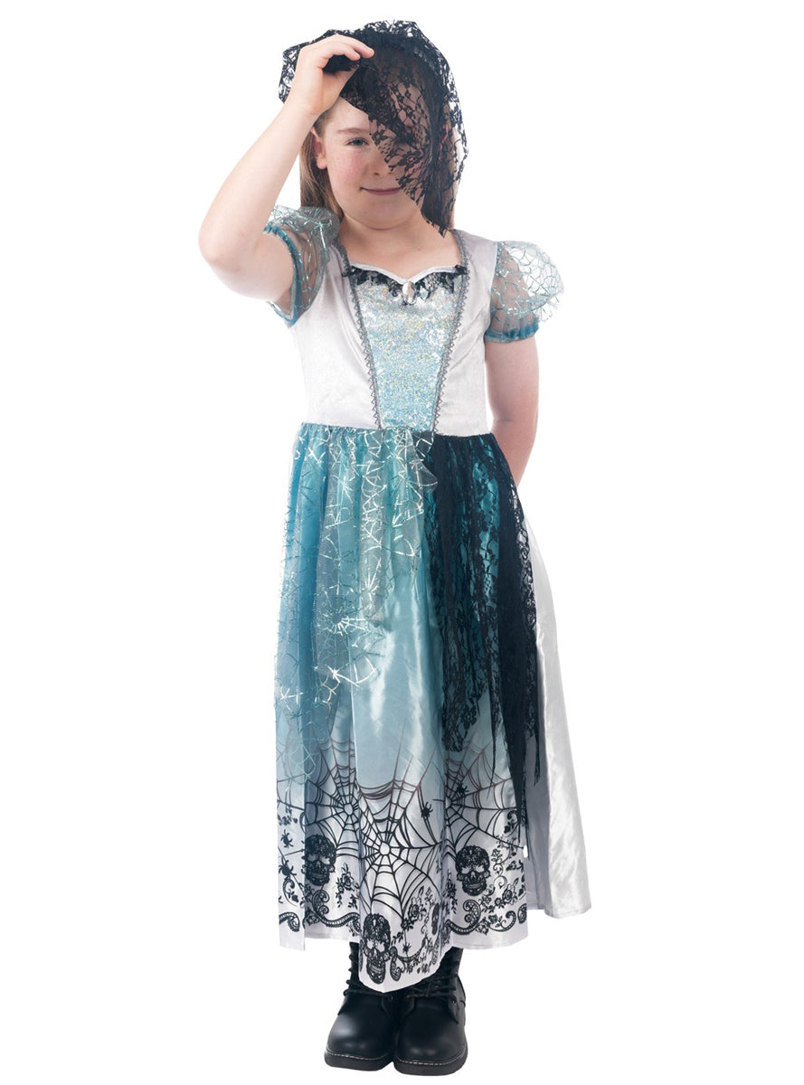 Gothic Bride Girls Halloween Costume - Alternative Image 2