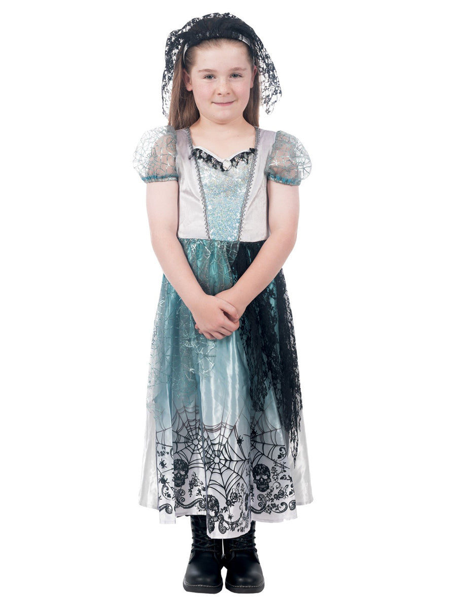 Gothic Bride Girls Halloween Costume - Alternative Image 3