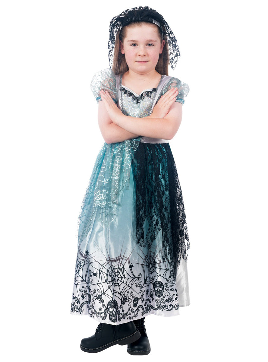 Gothic Bride Girls Halloween Costume - Alternative Image 4