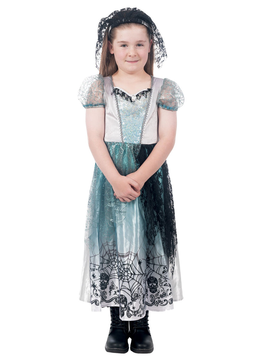 Gothic Bride Teen Girls Halloween Costume - Alternative Image 1