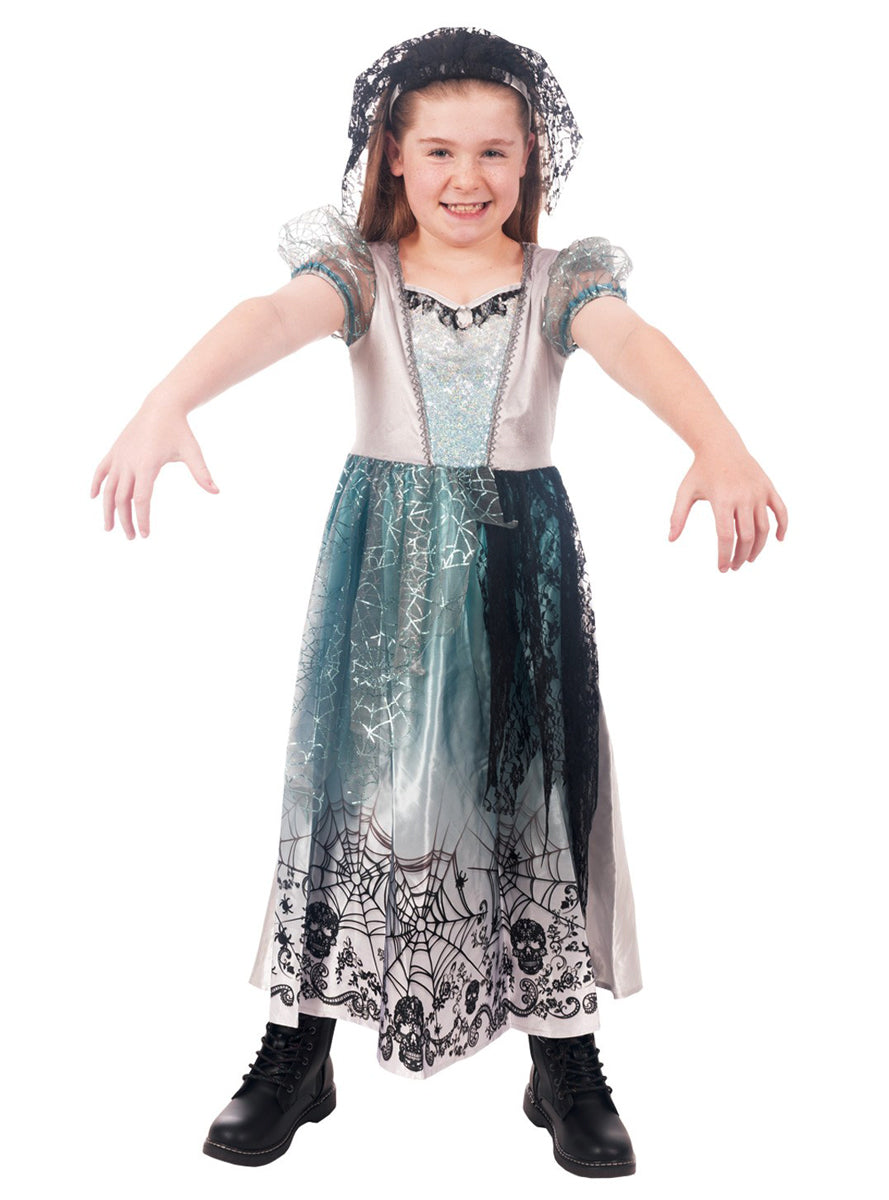 Gothic Bride Teen Girls Halloween Costume - Alternative Image 4