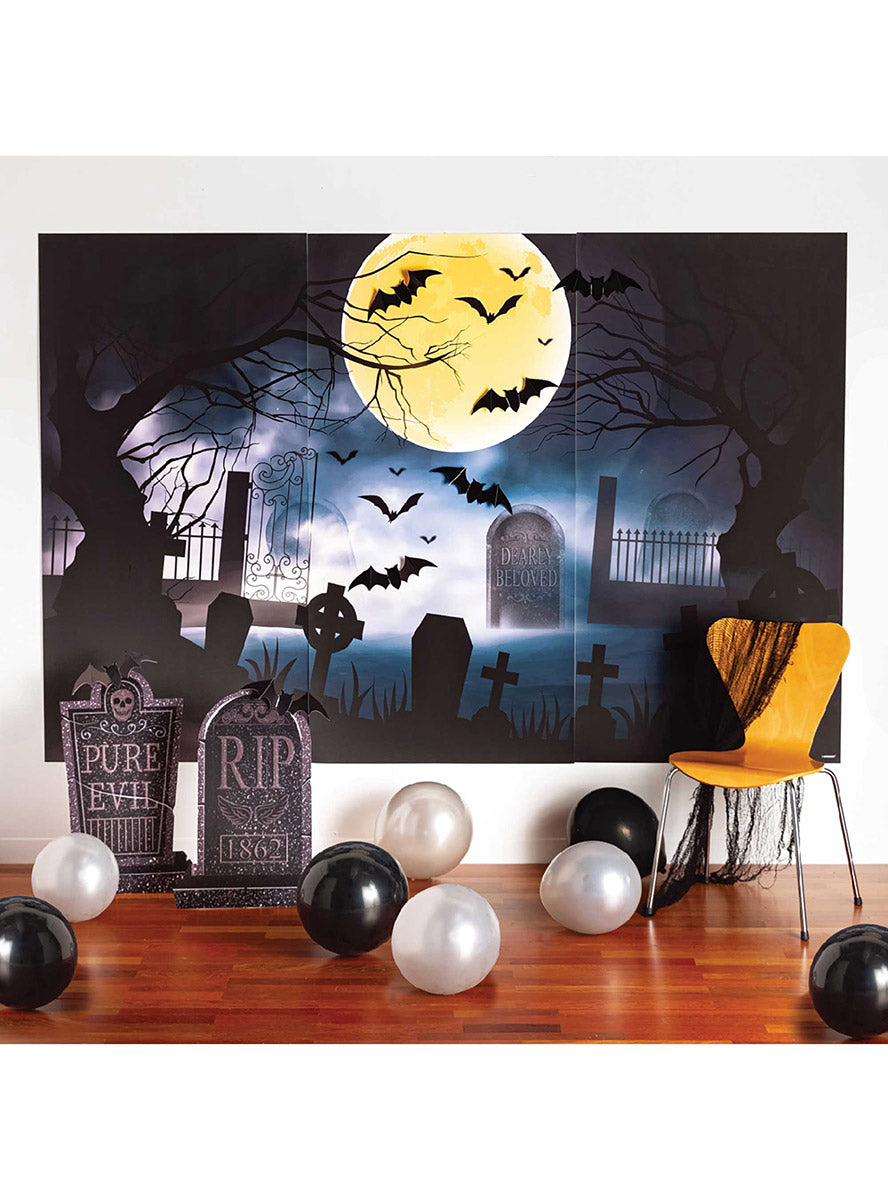 Halloween 12 Piece Graveyard Scene Setter Decoration - Main Image