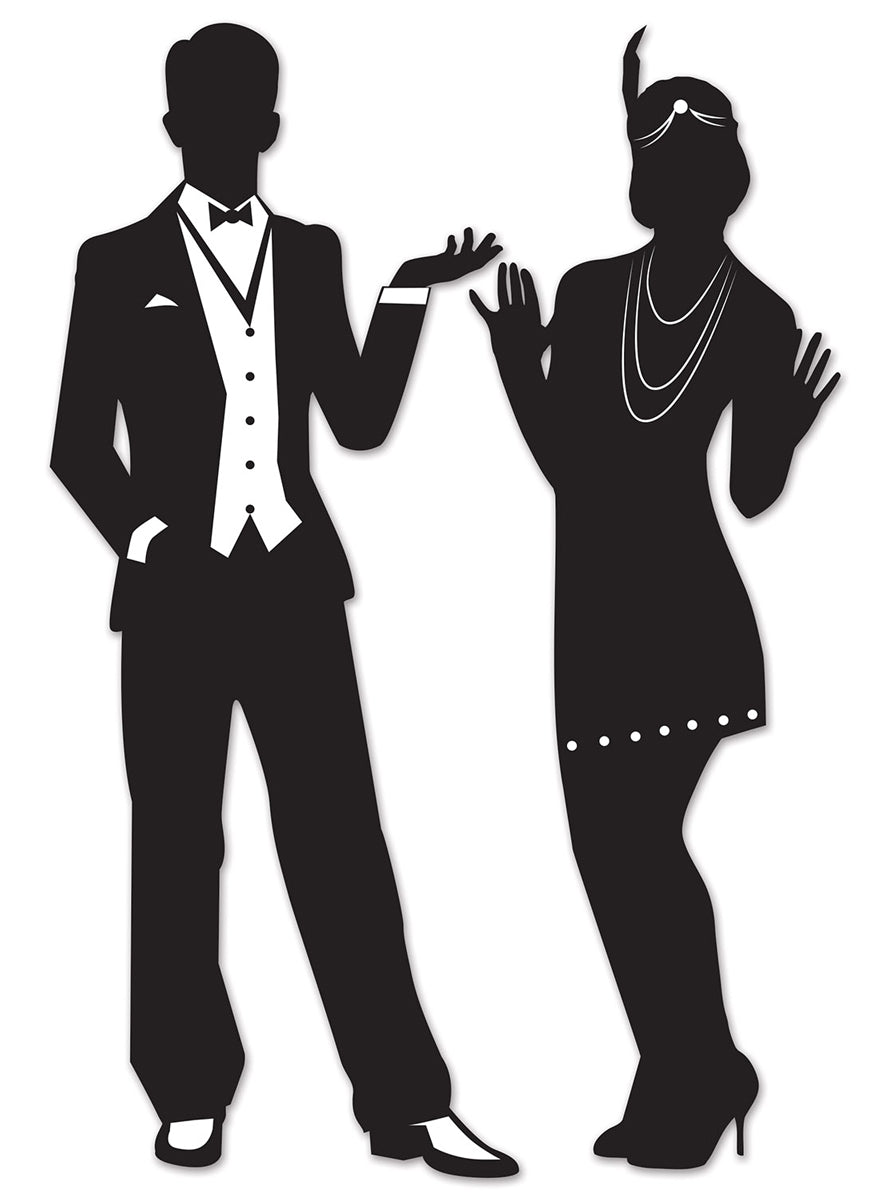 Great Gatsby Silhouette Cut Outs - Main Image