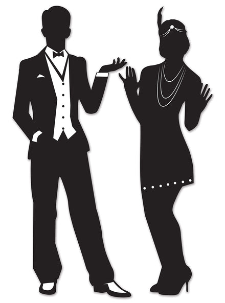 Great Gatsby Silhouette Cut Outs - Main Image