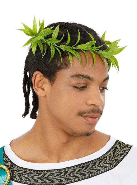 Mens roman laurel leaf costume headdress - Main image