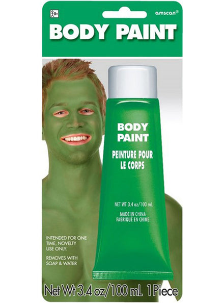 Green Body Paint in a 100ml Tube