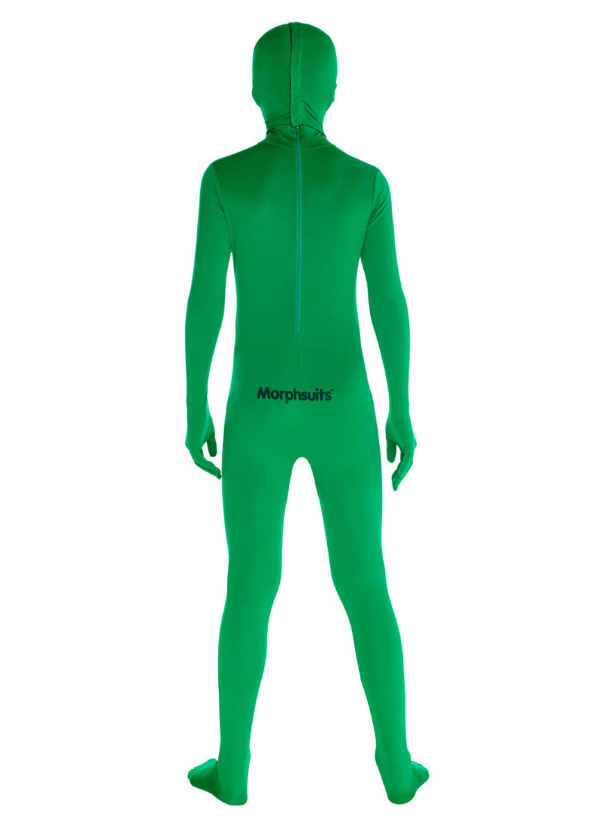 Green Alien Boys Morphsuit - Back Image