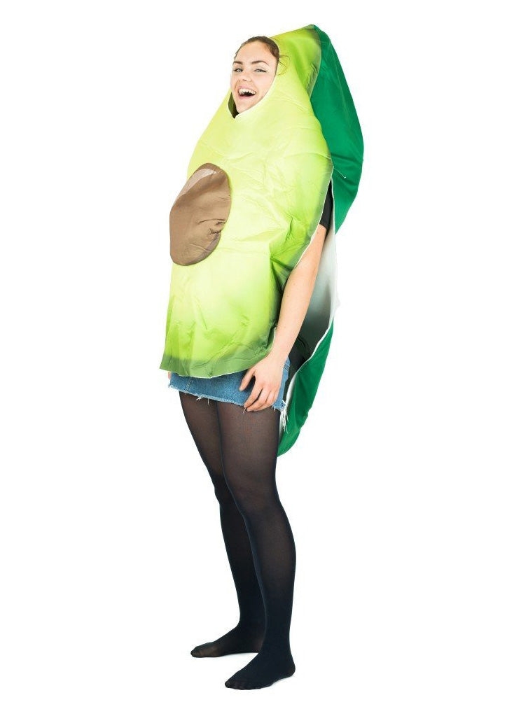 Green Avocado Novelty Adults Costume - Alternative Side Image