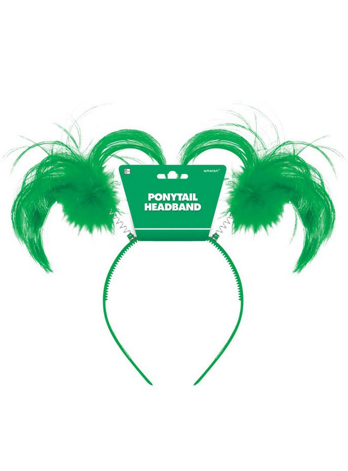 Novelty Green Ponytail Headbopper Headband