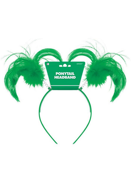 Novelty Green Ponytail Headbopper Headband