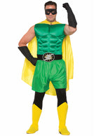 Green Moulded Muscle Chest Superhero Accessory - Main Image