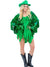 Plus Size Womens Green Fringed Festival Costume Jacket - Main Image