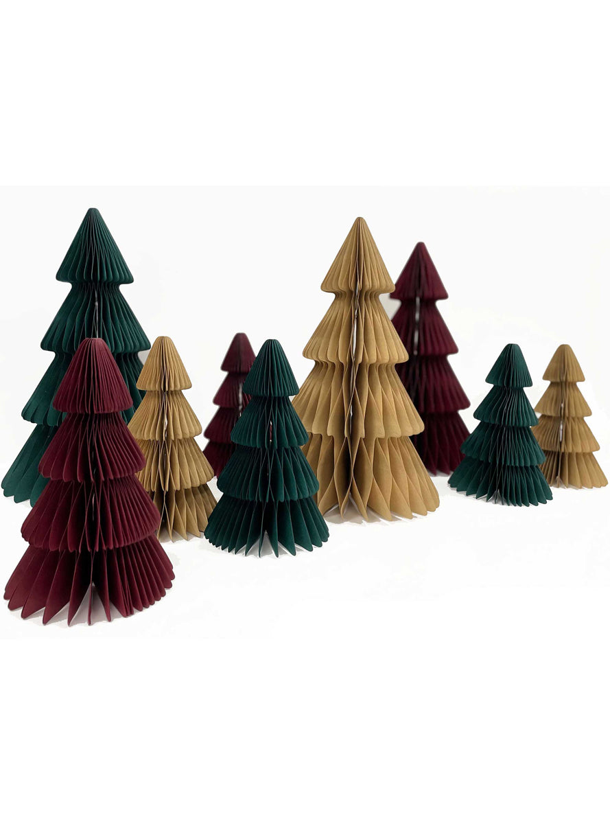 Green Christmas Tree Honeycomb Decoration 20cm Alternative Image 2