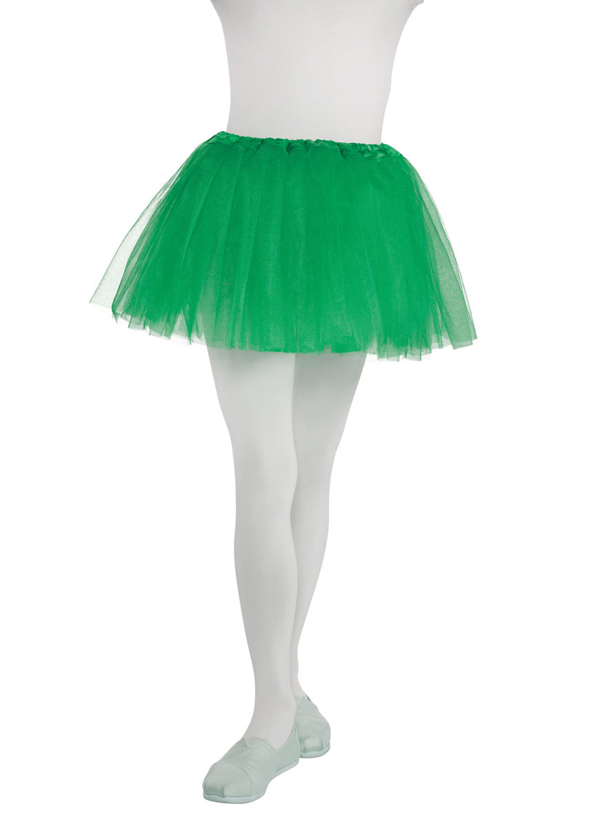 Girls Green Fluffy Tutu Skirt