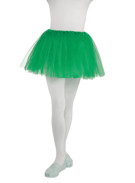 Girls Green Fluffy Tutu Skirt