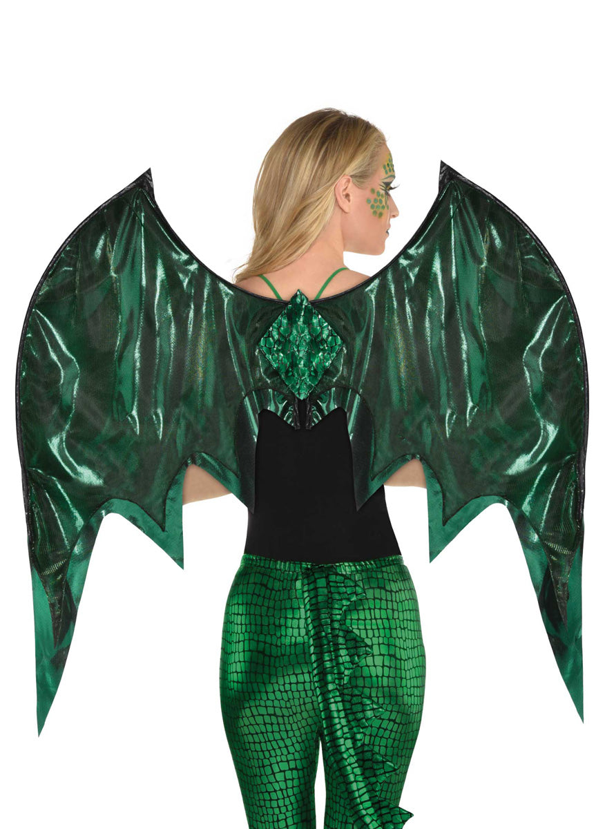 Deluxe Green Dragon Costume Wings