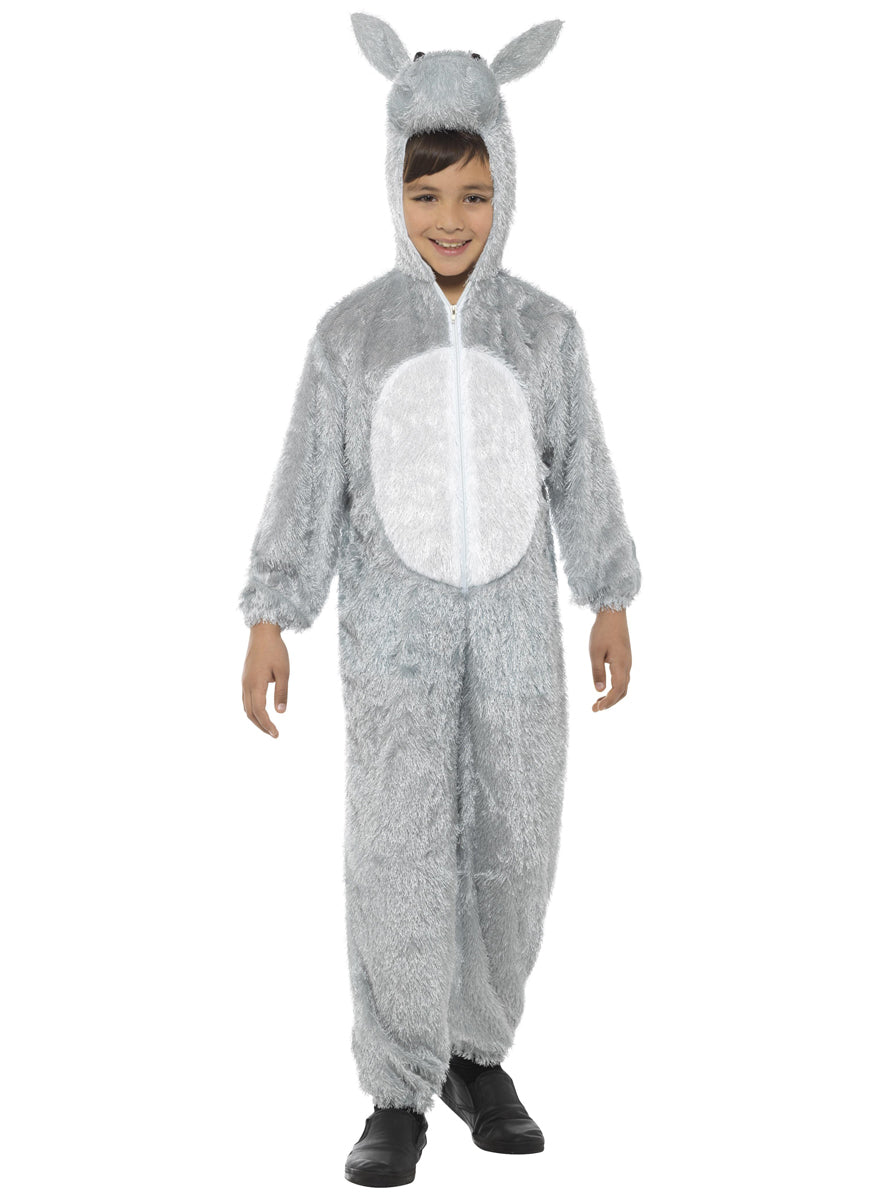 Kids animal donkey onesie costume - Alternative image