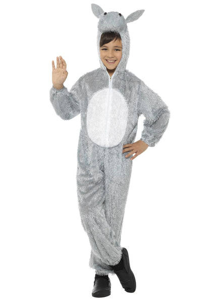 Kids animal donkey onesie costume - Main image