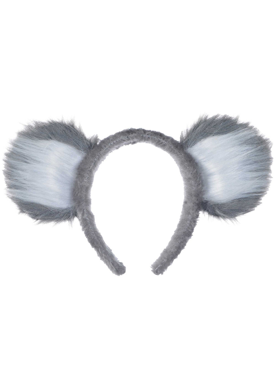 Grey Fluffy Koala Ears on Headband
