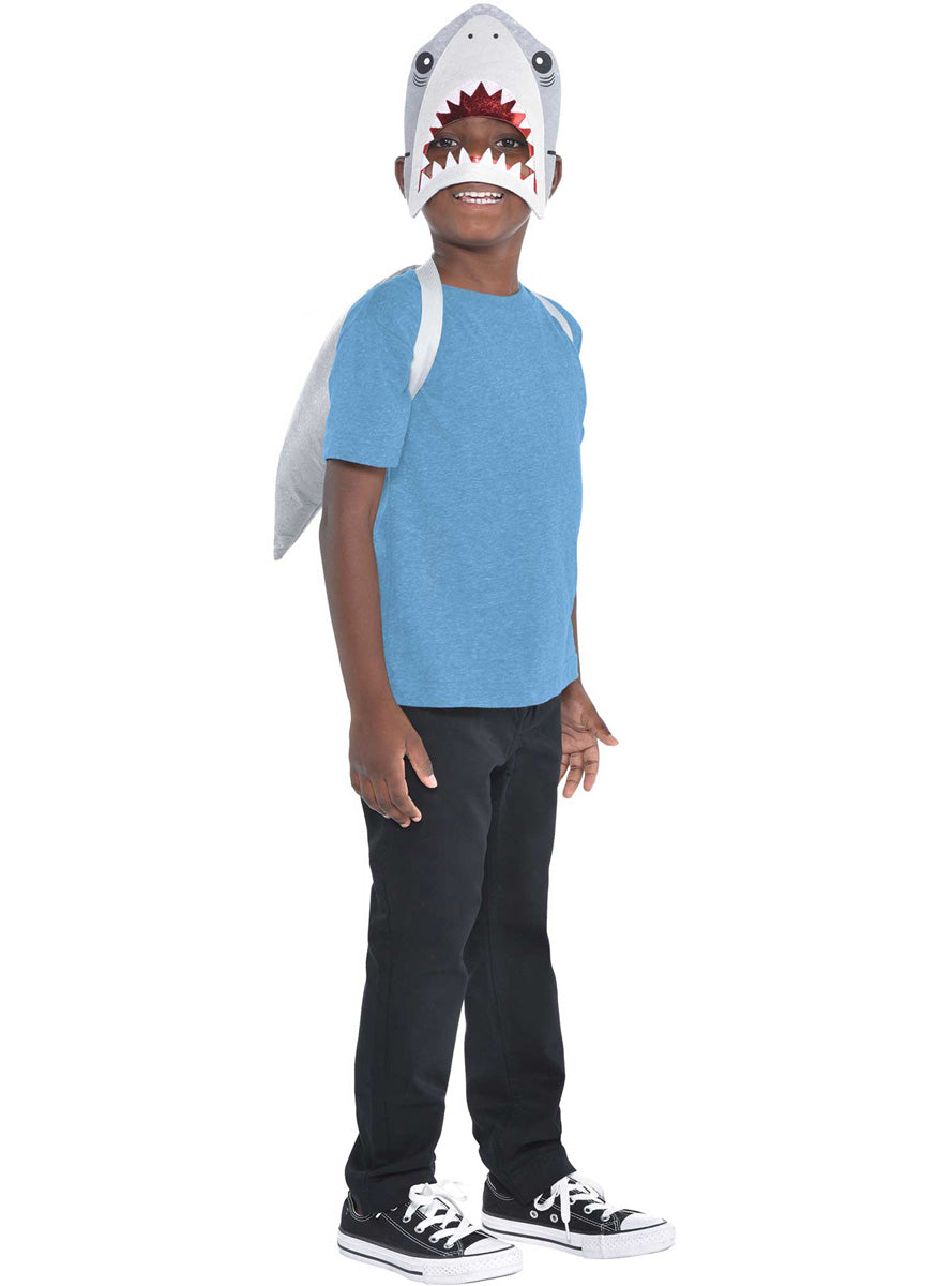 Kids Grey Shark Accessory Set