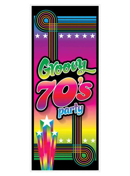 Groovy 70s Party Door Cover - Main Image