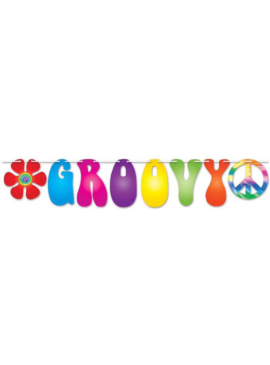 Groovy Peace Sign Banner - Main Image