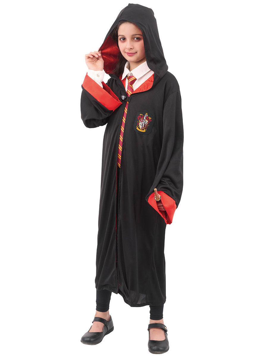 Main Image of Hooded Girls Magical Red House Robe Costume