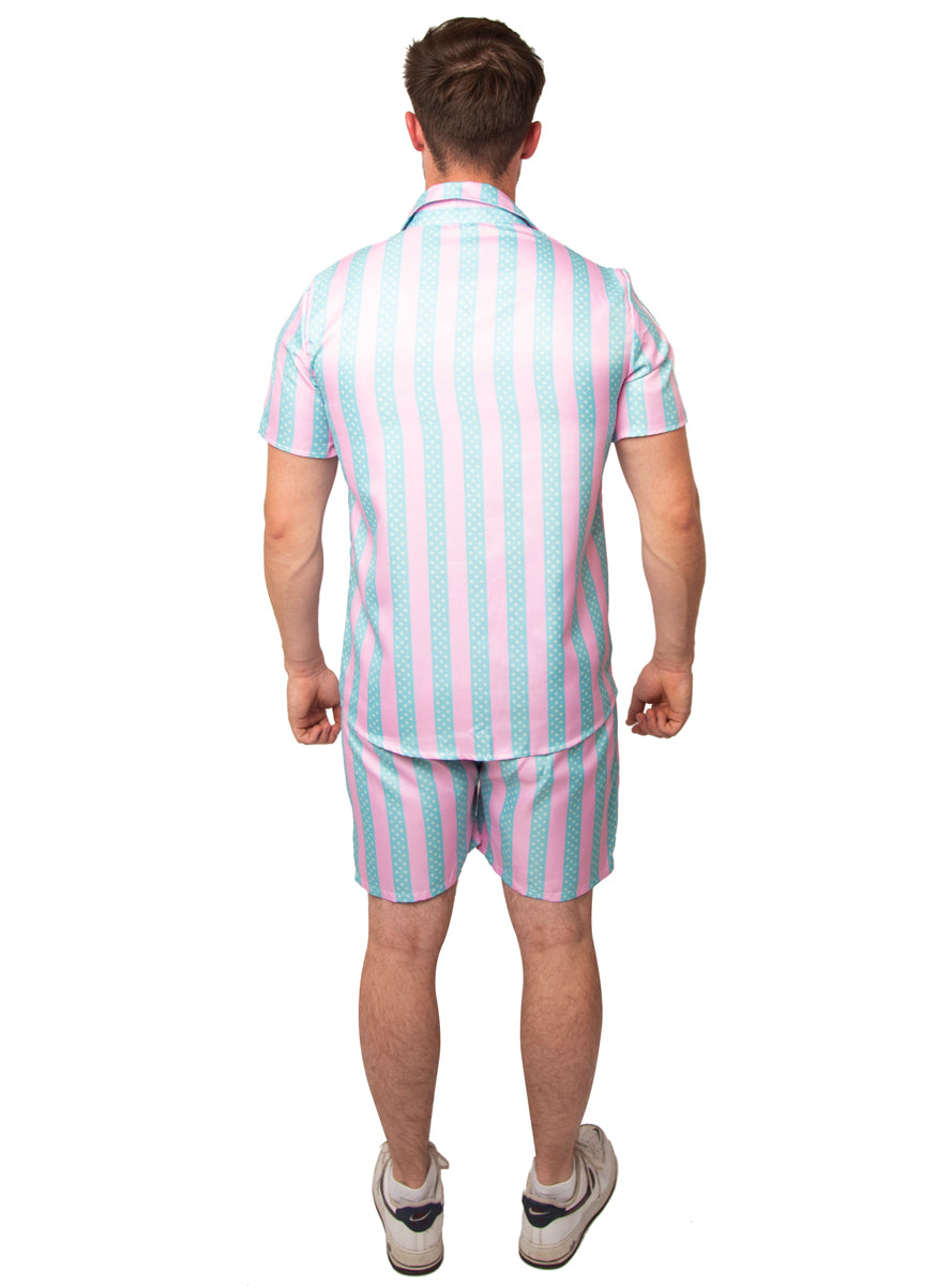 Beach Party Mens Ken Doll Costume - Back Image