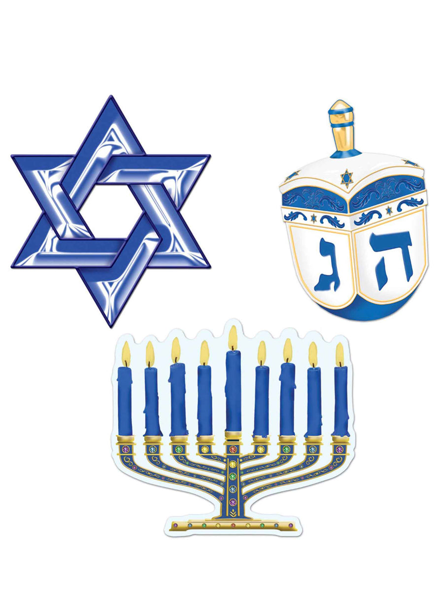 Hanukkah Cut Out Decorations - Main Image