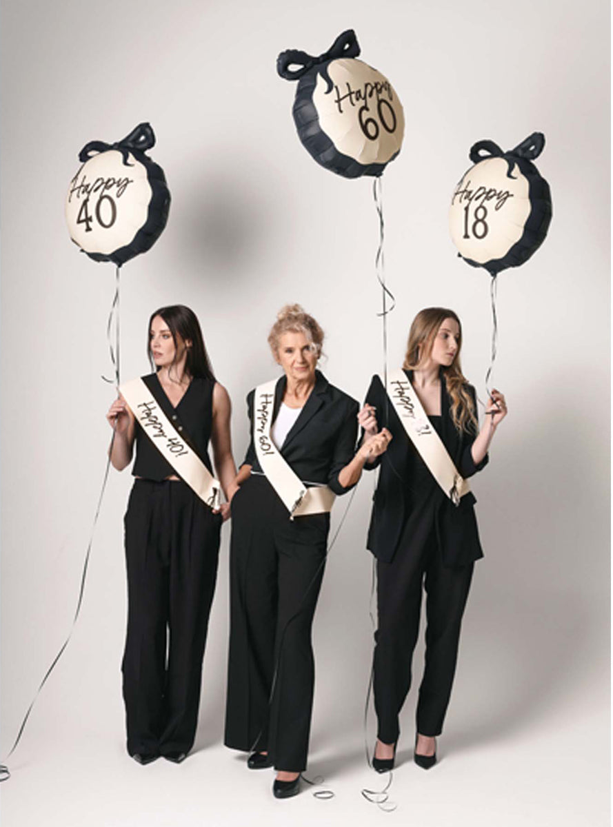 Happy 40th Pink Milestone Birthday Party Sash - Lifestyle Image