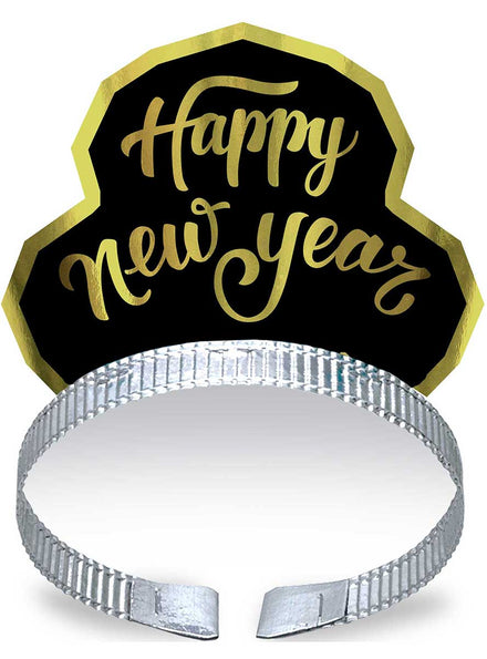 Black And Gold Happy New Year 50 Pack Tiaras