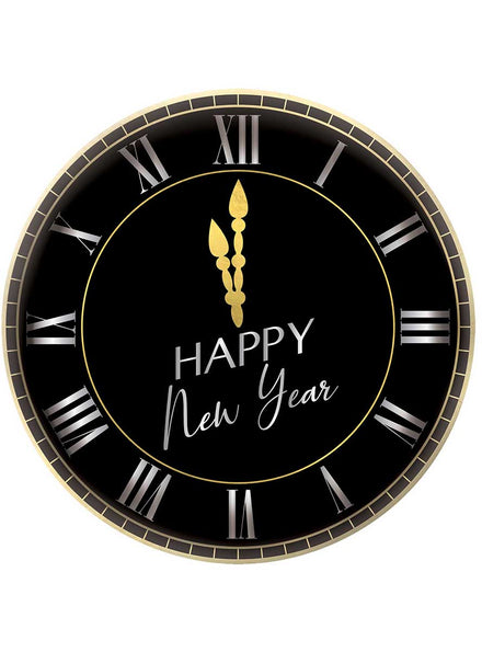 Black Happy New Year 34cm Melamine Platter