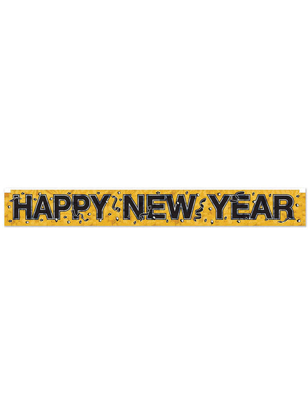 Gold Happy New Year Banner - Main Image