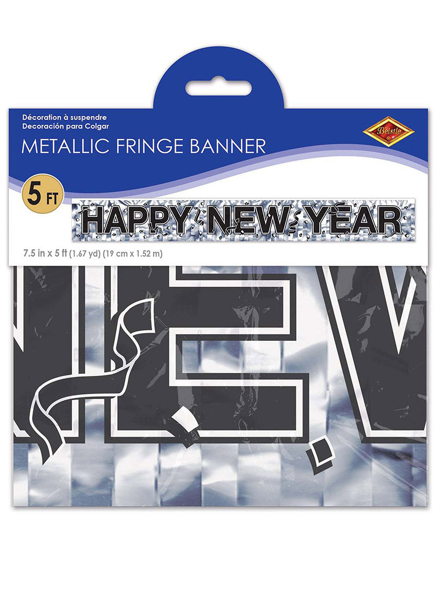 Silver Happy New Year Banner - Packaging Image